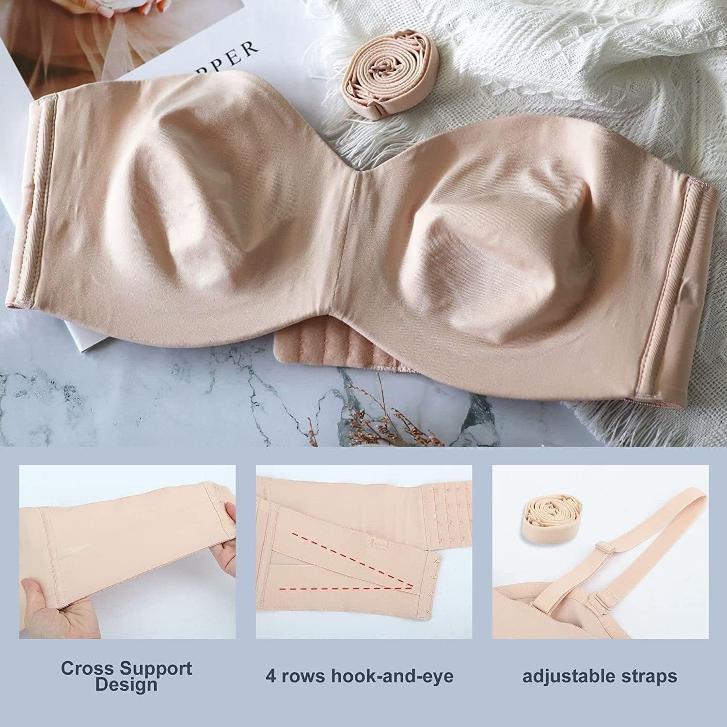 Converterbare Beha - CurveSupport - Plus Size & Antislip - Volledige Ondersteuning & Veelzijdig