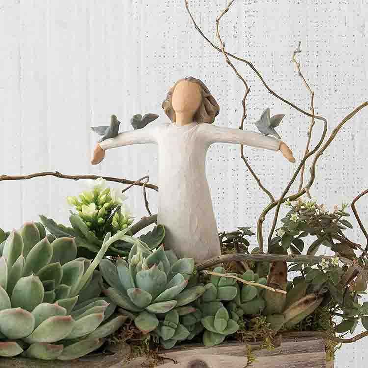 Plantenornament - GardenArt - Handgemaakt Ontwerp - Artistieke Buitensfeer