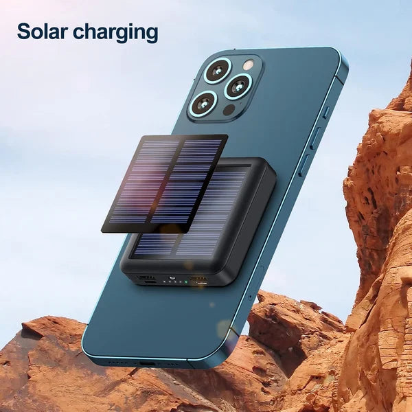 Zonne-energie Powerbank - PowerSolar - Hoge Capaciteit - Perfect voor Onderweg