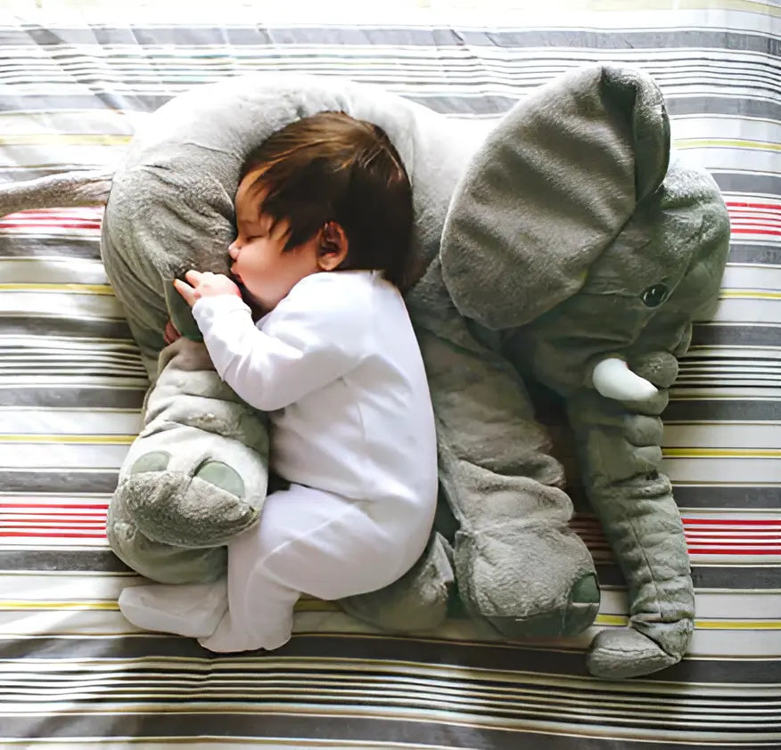 Pluche Olifant Knuffel - Zacht - Slaapkussen - Kinderkamer Decor - baby