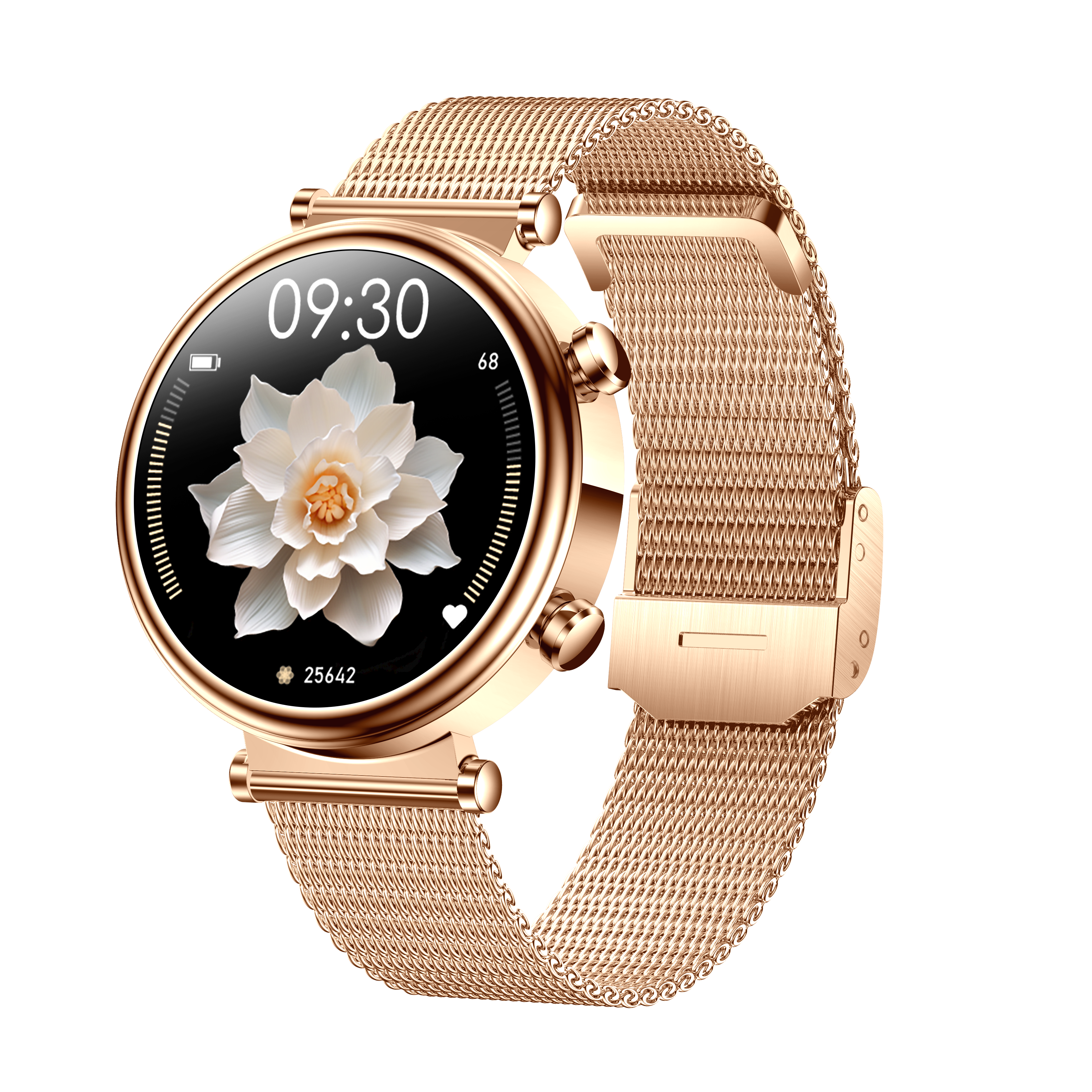 Smartwatch - VitalGlam - Gezondheidsmonitoring voor Vrouwen - Bloedglucose, Lipiden & Bloeddruk