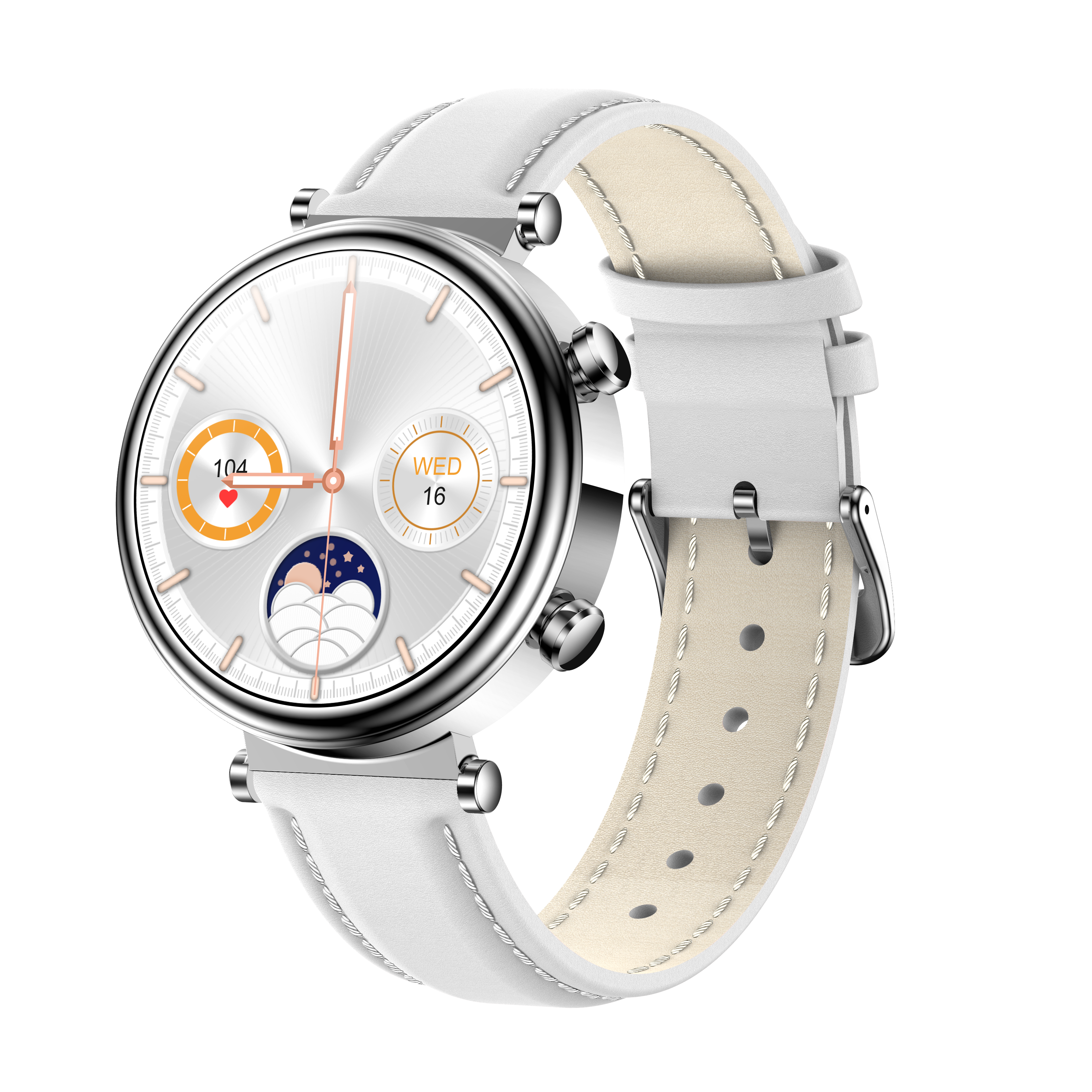 Smartwatch - VitalGlam - Gezondheidsmonitoring voor Vrouwen - Bloedglucose, Lipiden & Bloeddruk