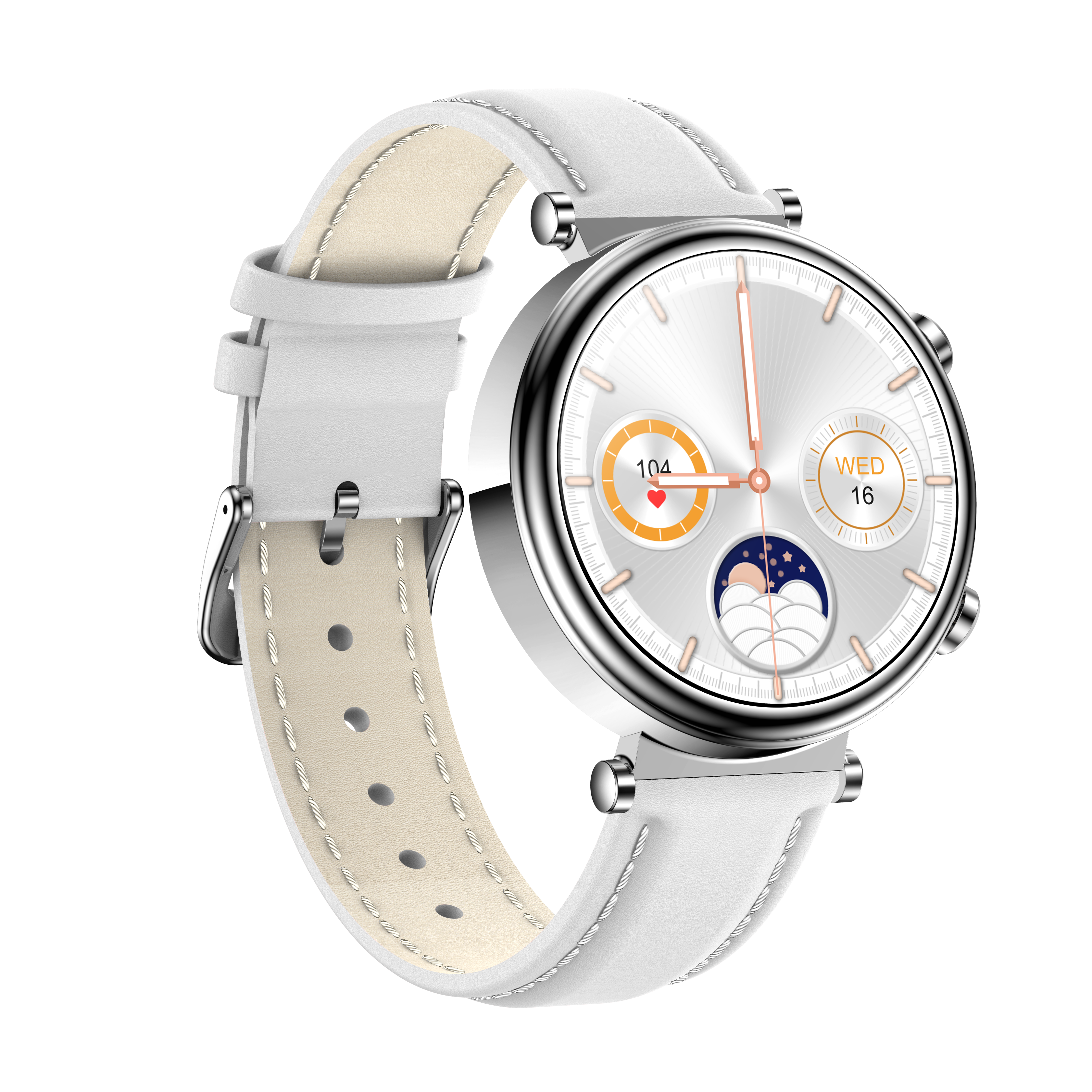 Smartwatch - VitalGlam - Gezondheidsmonitoring voor Vrouwen - Bloedglucose, Lipiden & Bloeddruk