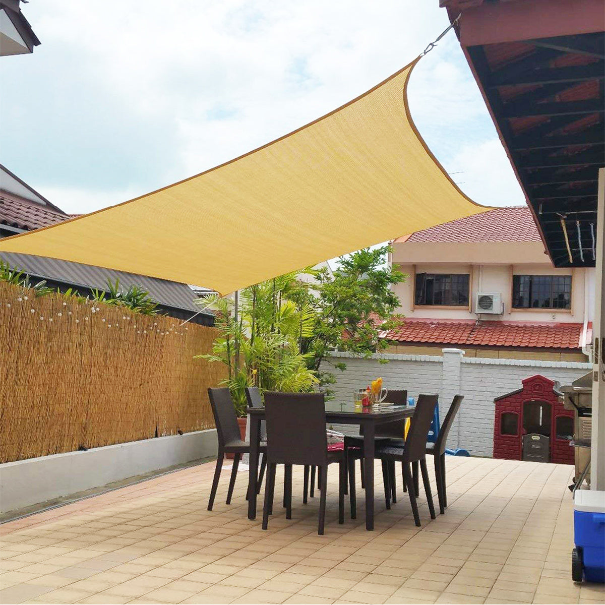 Luxe Zonnescherm - Waterafstotend - Beschermend voor Balkon en tuin - Schaduwdoek