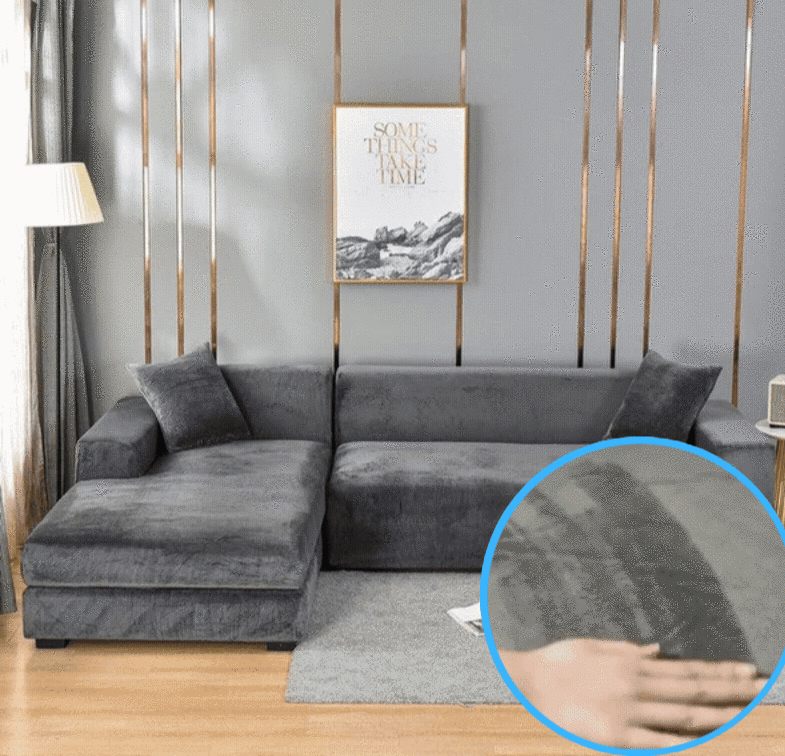 Sofa Cover - Fluweel - Elastische Pasvorm - Luxe Comfort