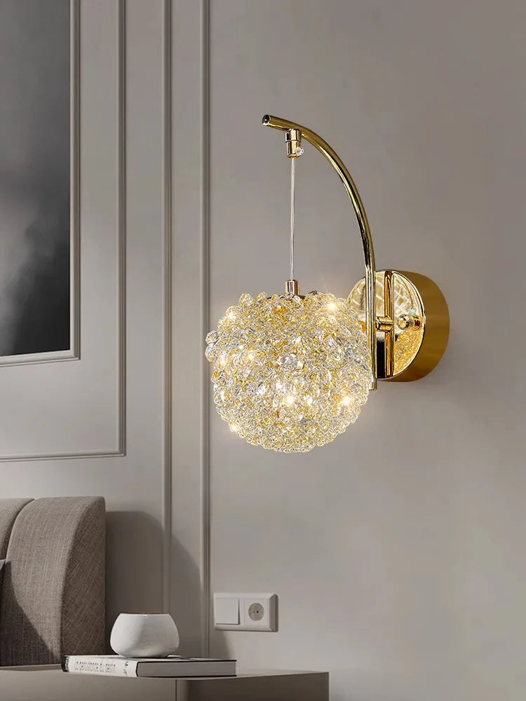 Wandlamp Kristal - Nordic Design - Voor Woonkamer/Slaapkamer - Stijlvolle Verlichting