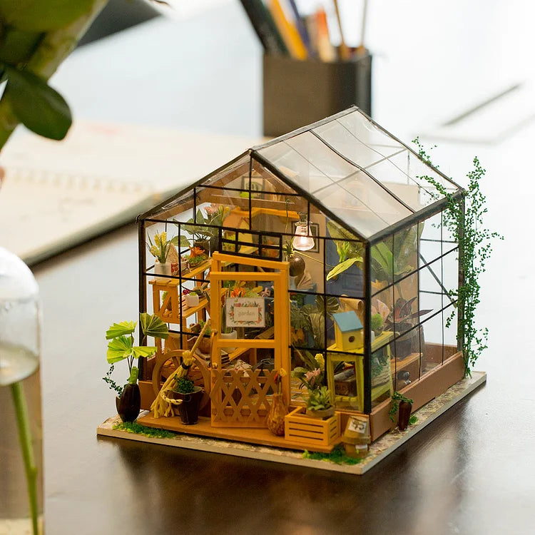 Miniatuurhuis - FairyCathy - DIY Magisch Bloemenhuis - Creëer Je Eigen Betoverde Tuin