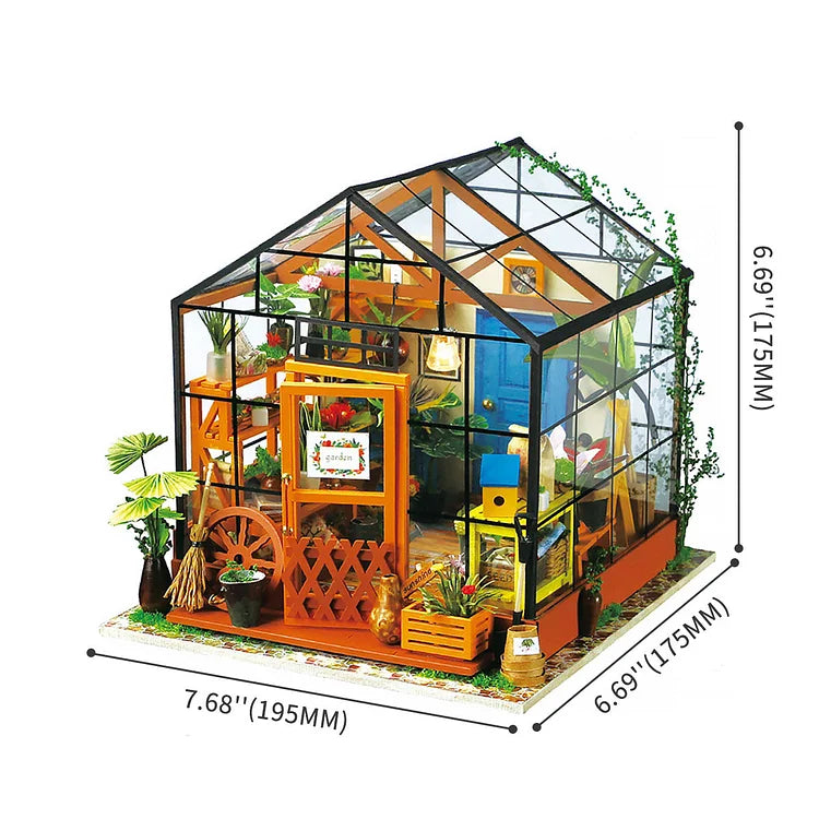 Miniatuurhuis - FairyCathy - DIY Magisch Bloemenhuis - Creëer Je Eigen Betoverde Tuin