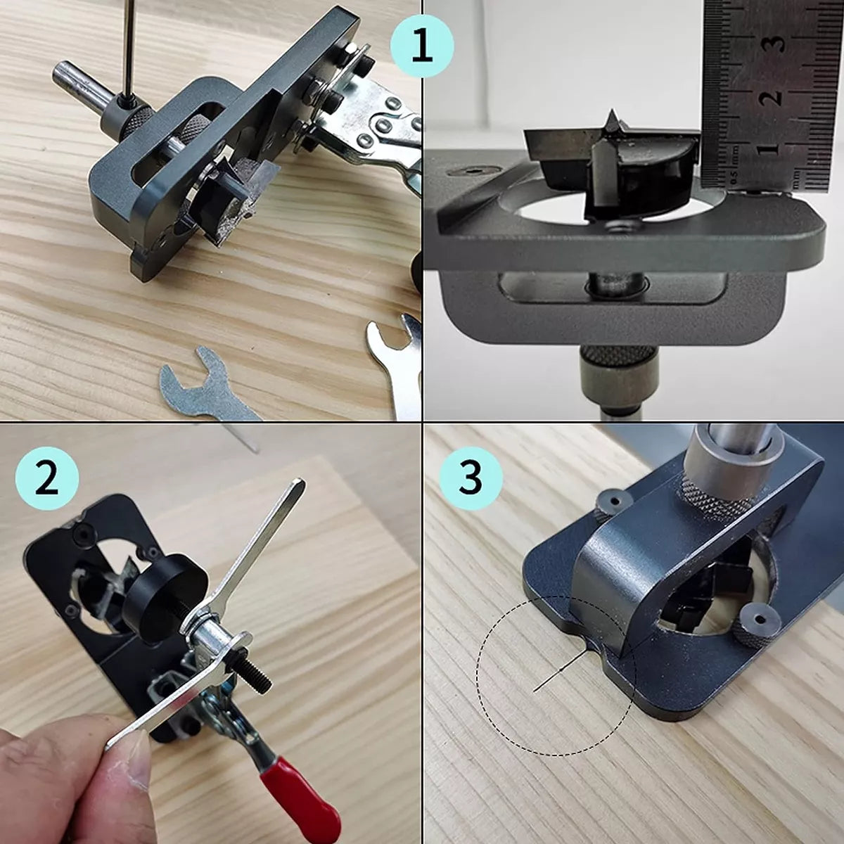 Scharnierboor - HingeMaster - Precisiegids - Houtbewerking Gereedschap