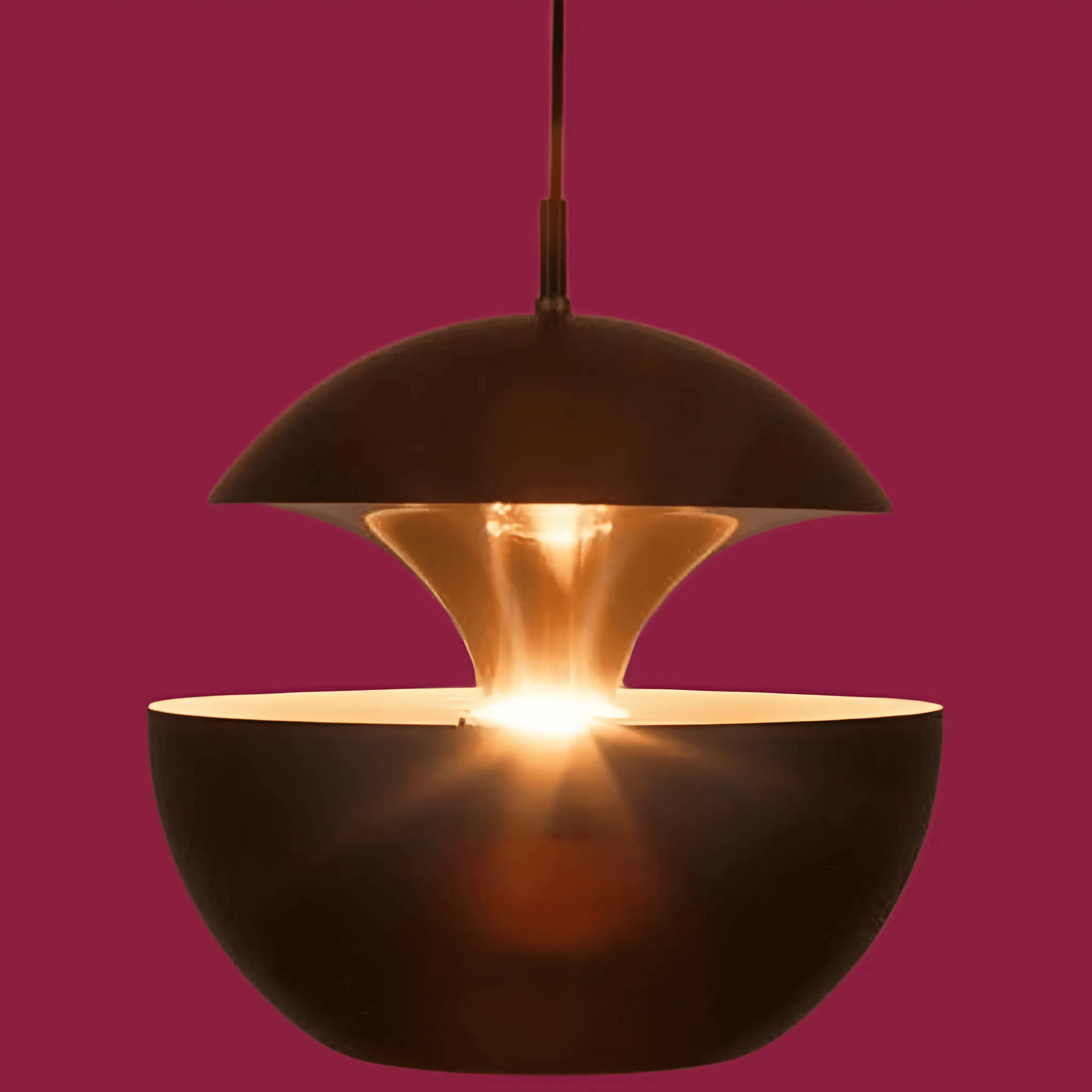 Hanglamp - GoldGlow - Decoratief Ontwerp - Warme Gouden Binnenkant