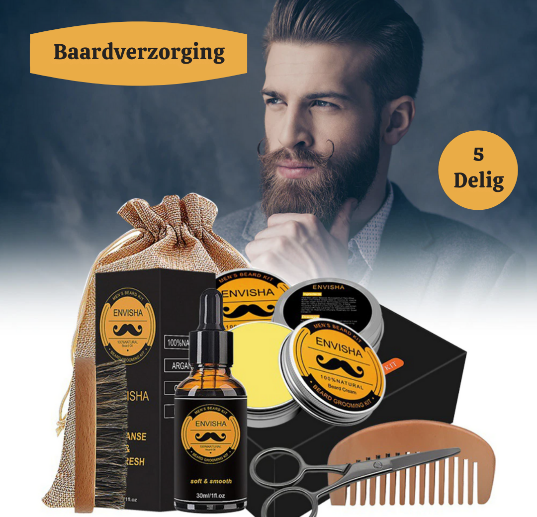 Baardgroeiset - GrowGroom - Stimuleert Groei - Voedt de Huid