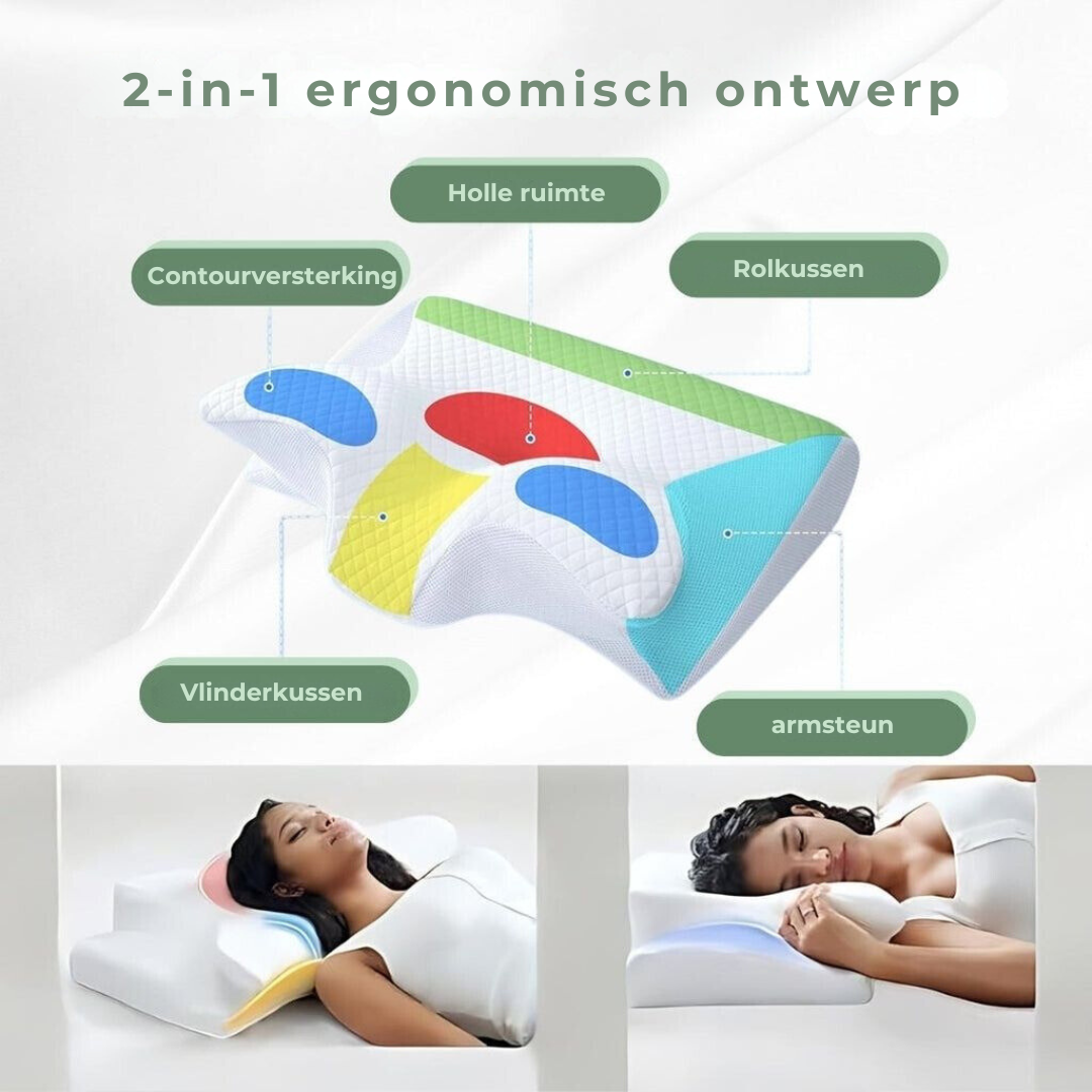 Orthopedisch Kussen - SpineSupport - Ergonomisch Ontwerp - Pijnvrij Slapen