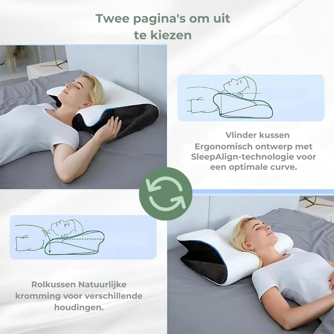 Orthopedisch Kussen - SpineSupport - Ergonomisch Ontwerp - Pijnvrij Slapen