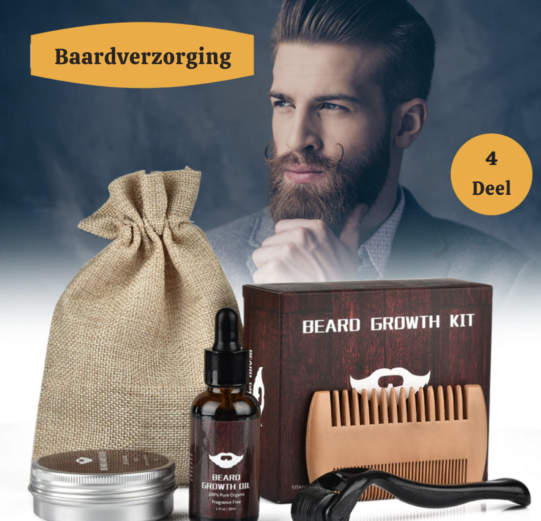 Baardgroeiset - GrowGroom - Stimuleert Groei - Voedt de Huid