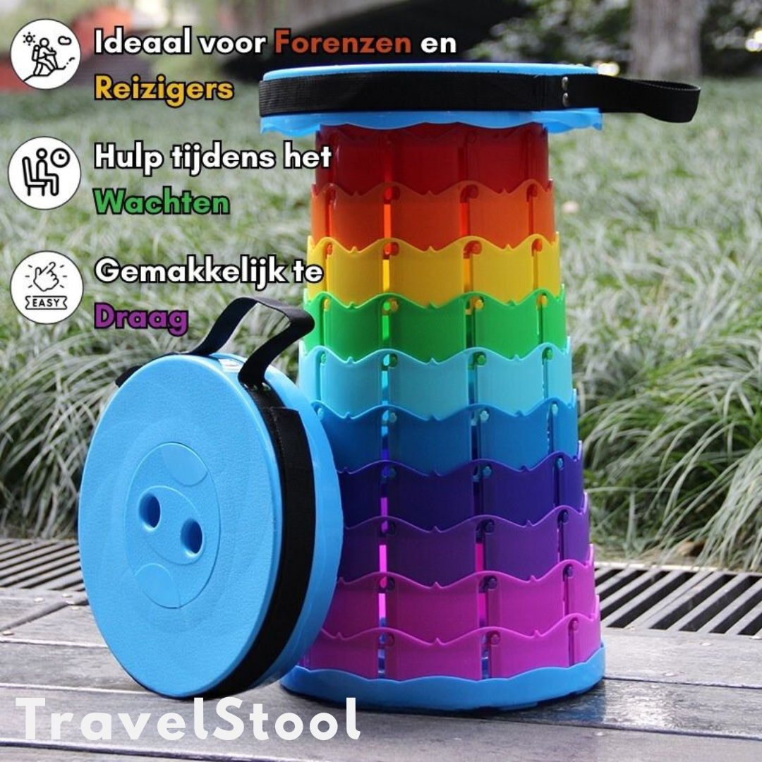 Opvouwbare Kruk - TravelStool - Compact - Draagbaar Comfort