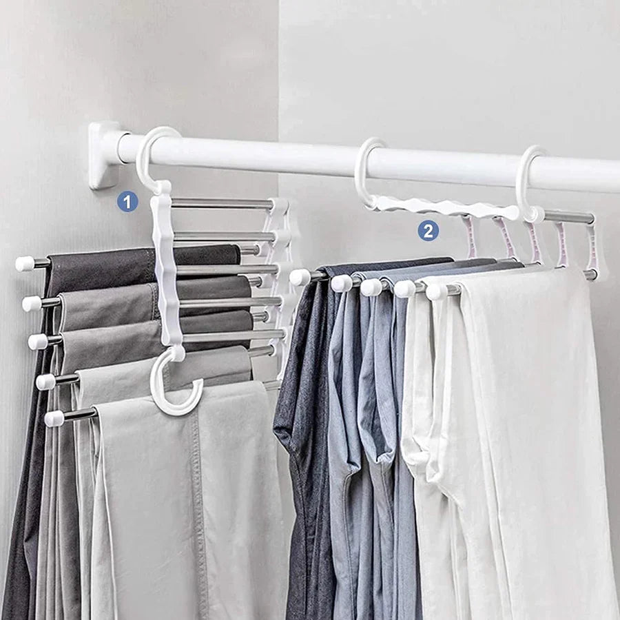 Kledinghangers - HangerMax - 5-in-1 - Ruimtebesparend Opvouwbaar Ontwerp