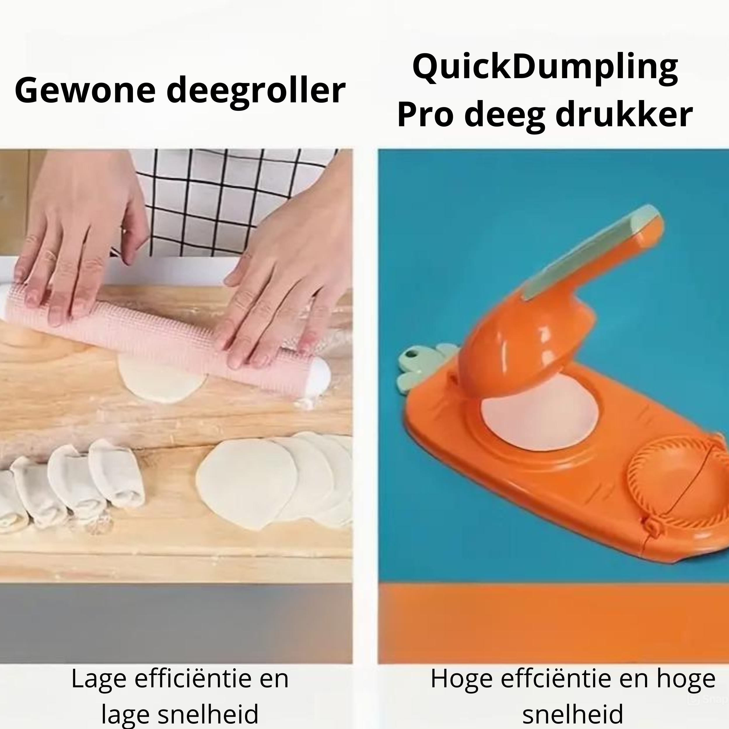 Knoedelmaker - Quickdumpl - Perfecte Vorm - Snelle Bereiding