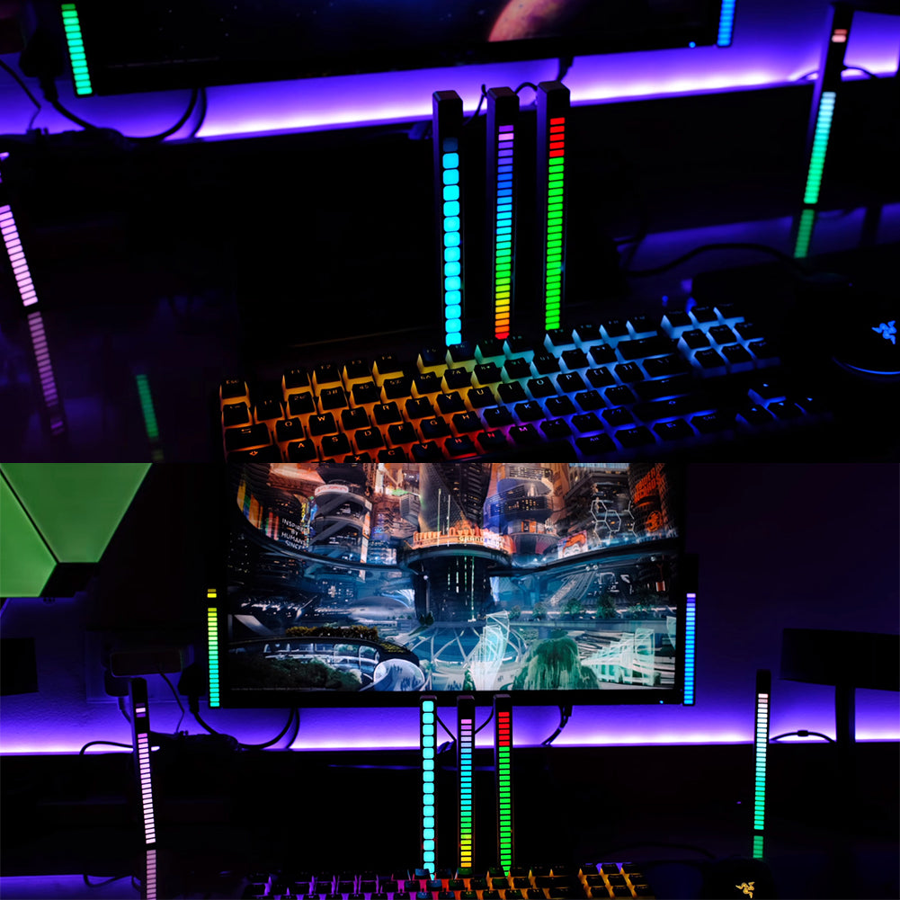 RGB Geluidslamp - AmbienceGlow - Oplaadbaar via USB - Perfect voor Muziek & Gaming