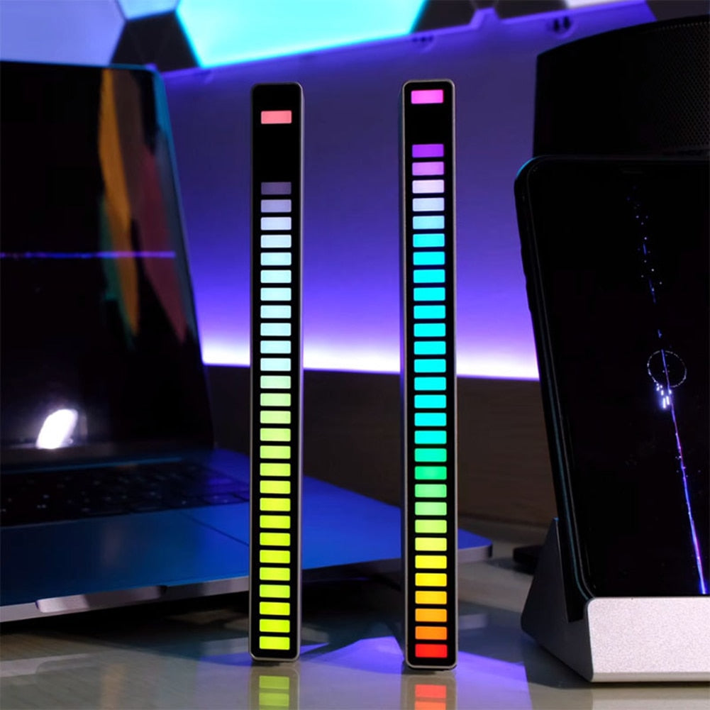 RGB Geluidslamp - AmbienceGlow - Oplaadbaar via USB - Perfect voor Muziek & Gaming