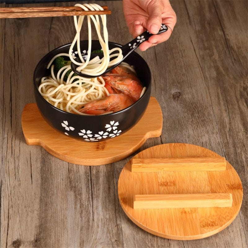 Ramenset - ZenBowl - Authentiek Japans Ontwerp - Perfect voor Slurpen & Grip