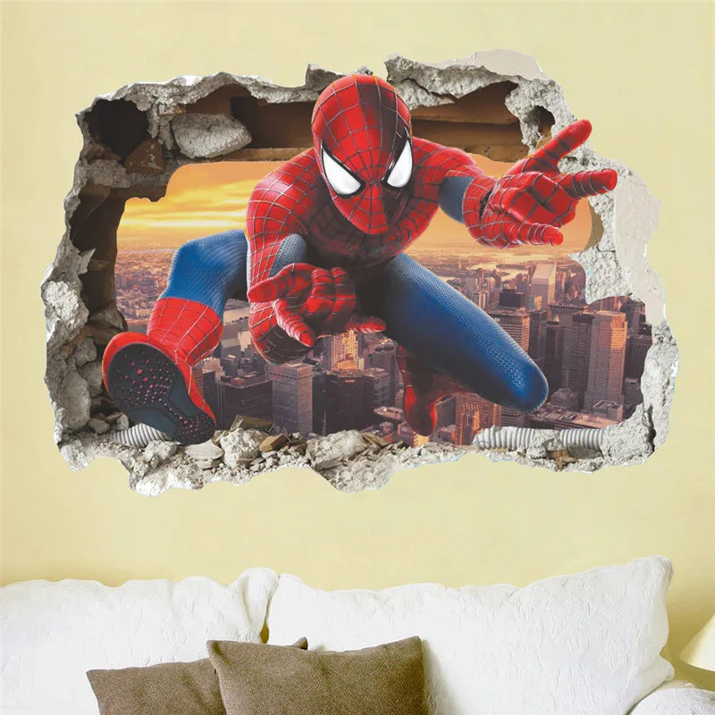 Spider man muursticker | Prachtige muurdecoratie voor in de kinderkamer