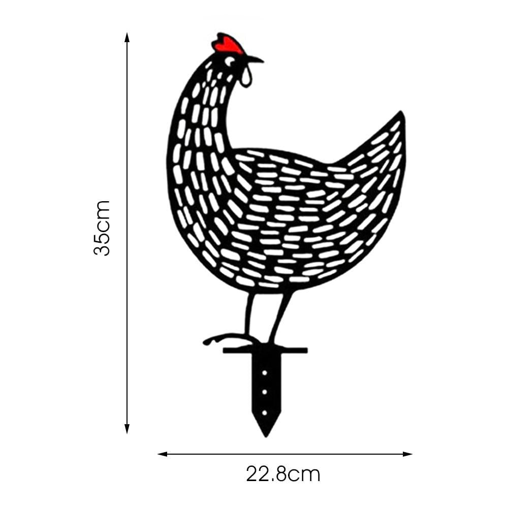 Tuindecoratie - ChickHaven - Minimalistisch Kippenontwerp - Gezellige Buitencharme