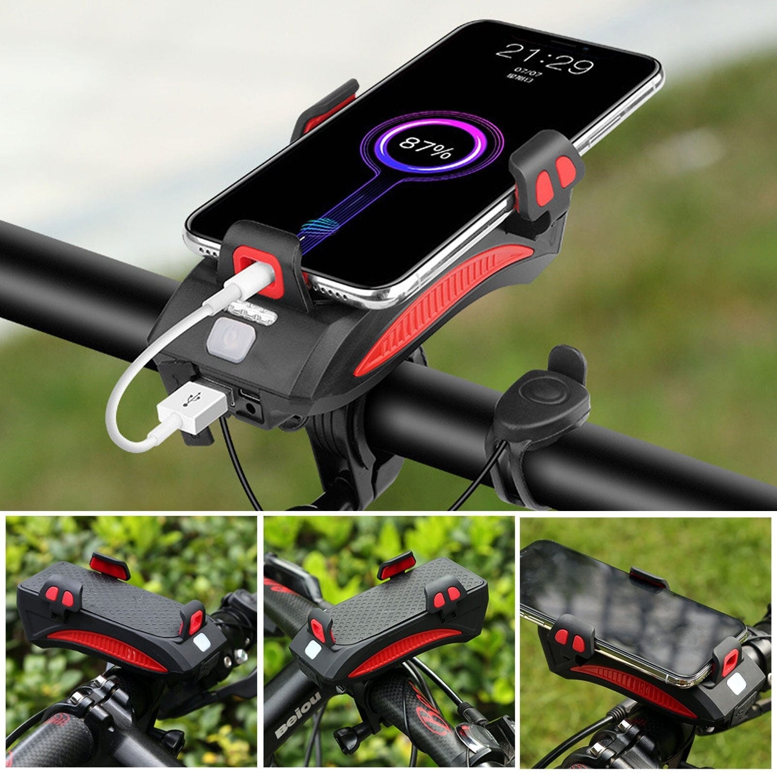 Fietslicht & Powerbank - CycleGlow - 4-in-1 Multifunctioneel - Slim & Praktisch