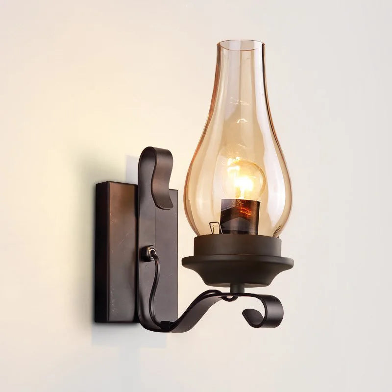 Metallic | Vintage Design Lantaarn lamp - Industriële wandlamp