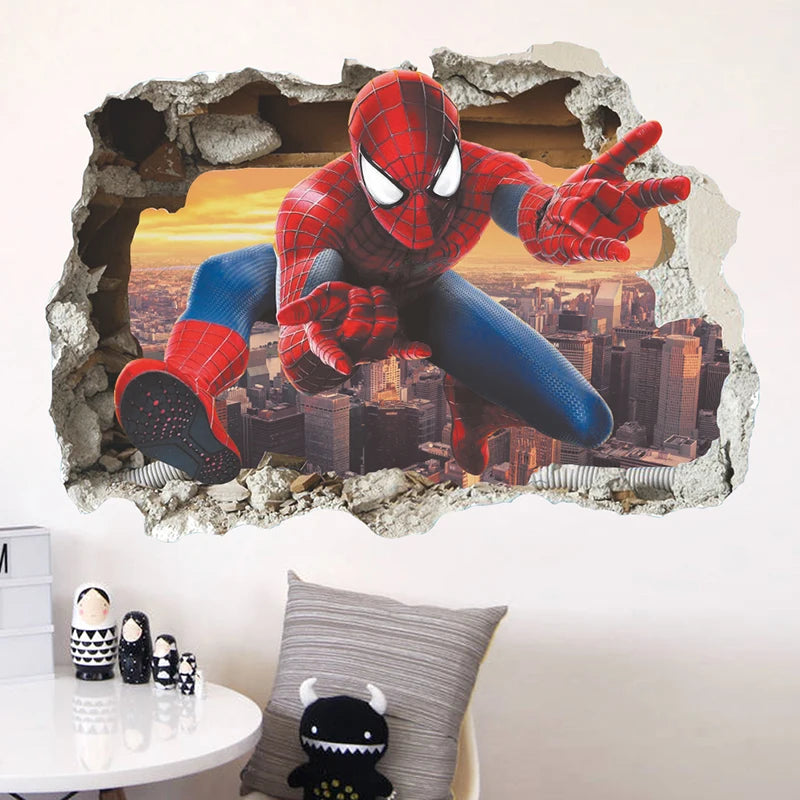 Spider man muursticker | Prachtige muurdecoratie voor in de kinderkamer