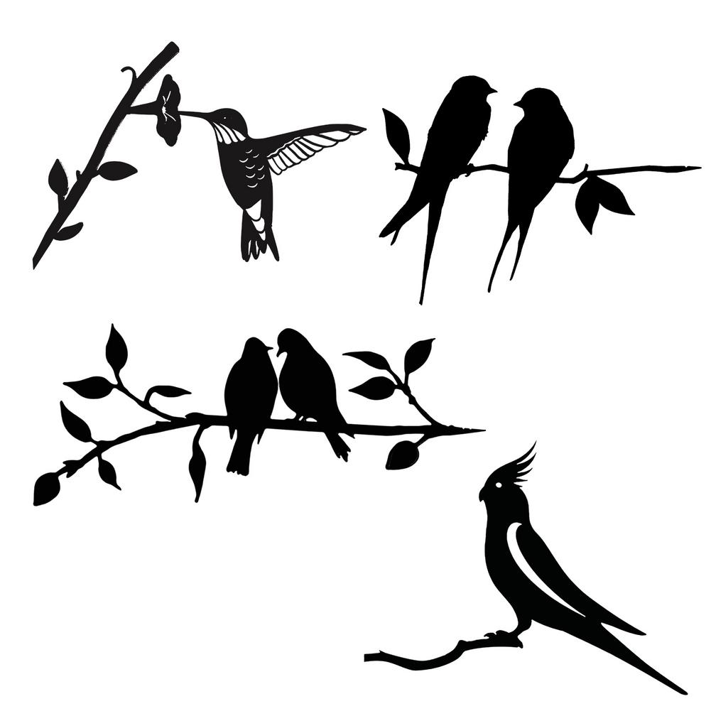 Tuin Decoratie - Vardi - Metaal Vogel Silhouet - Achtertuin Kunst