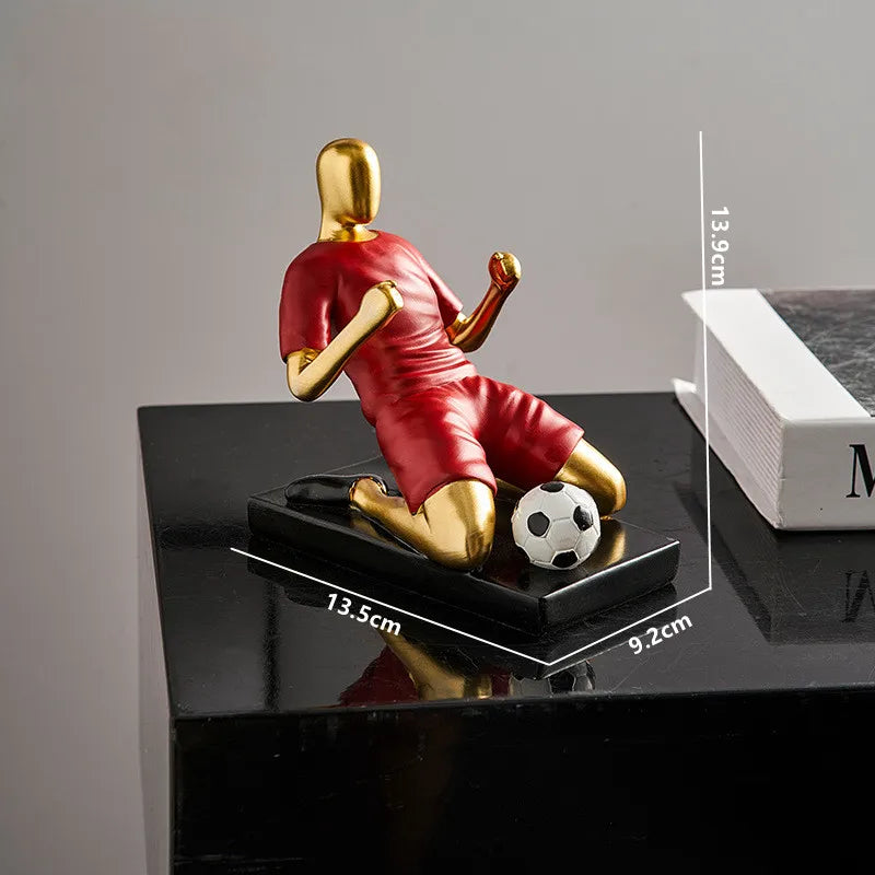 Voetbalfiguren - GoldKick - Dynamisch Ontwerp - Moderne Elegantie