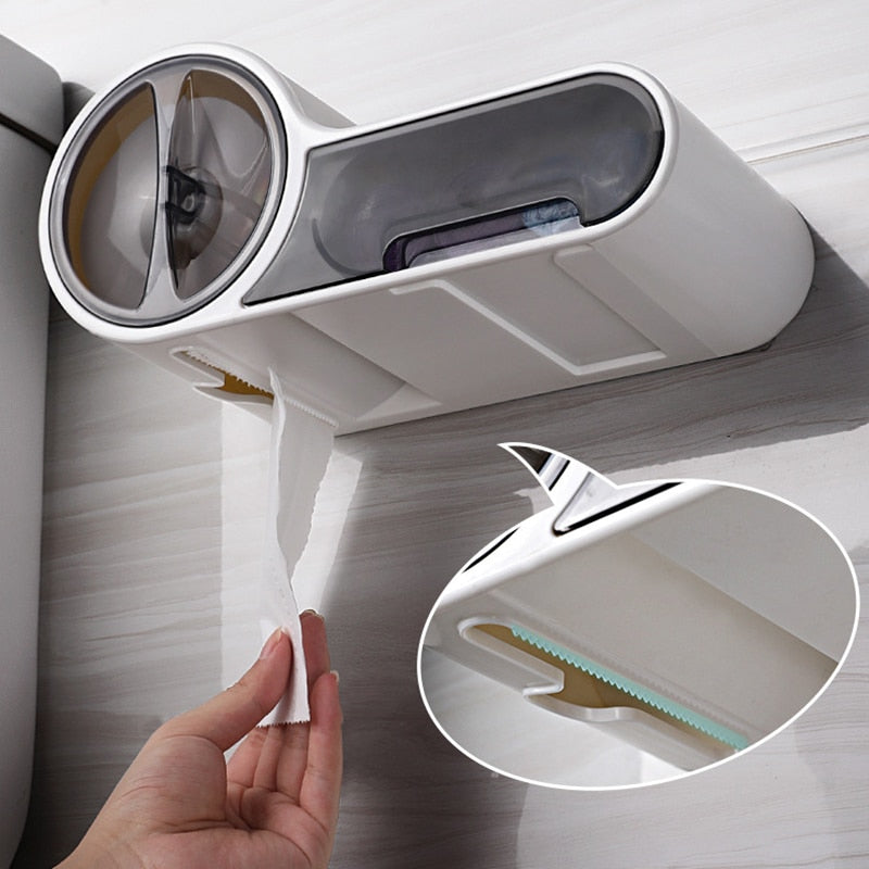 Toiletrolhouder - LuxeHold - Multifunctioneel & Elegant - Perfect voor Badkameropslag