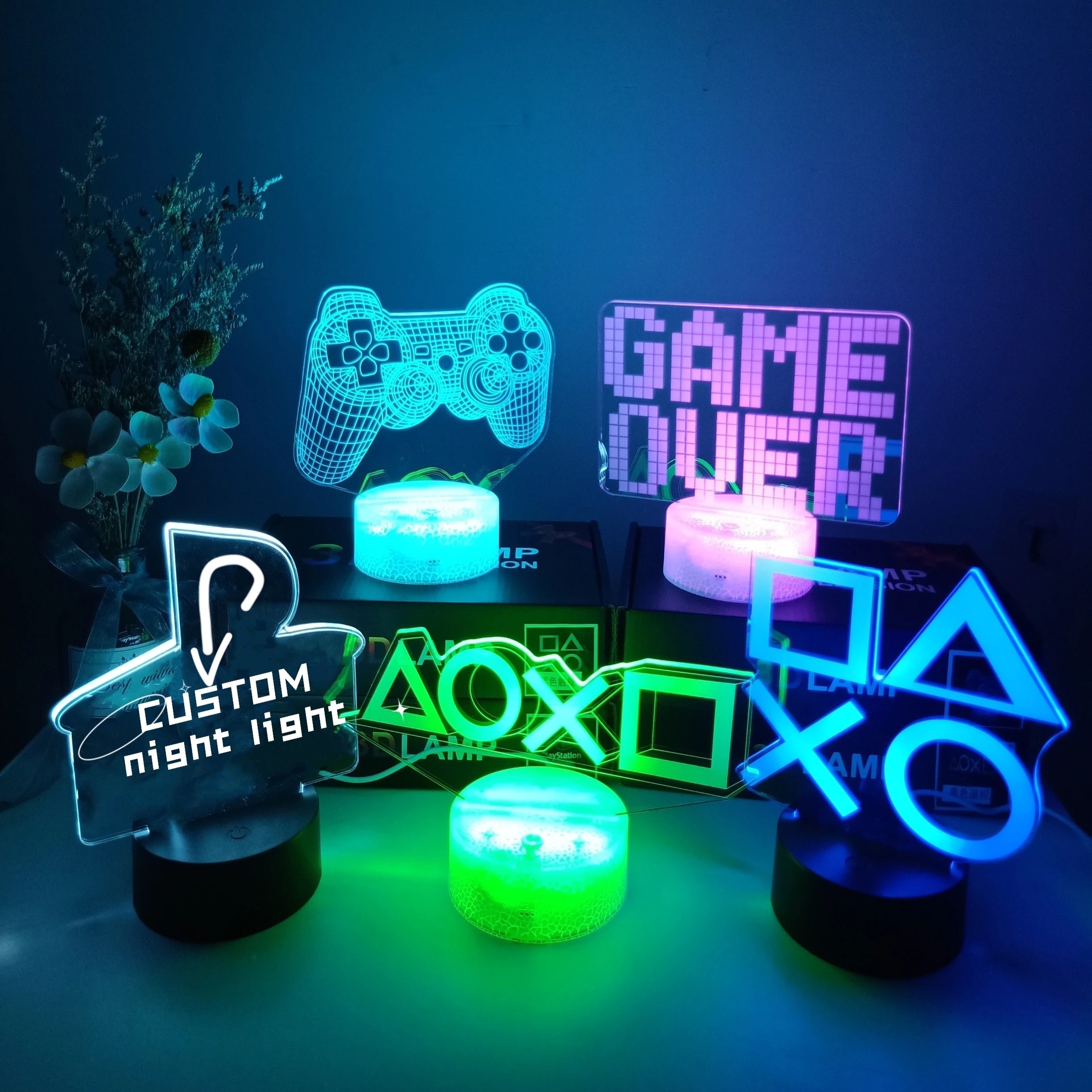 Nachtlampje - AuraGlow - Magisch Gaming - 16-Kleuren LED