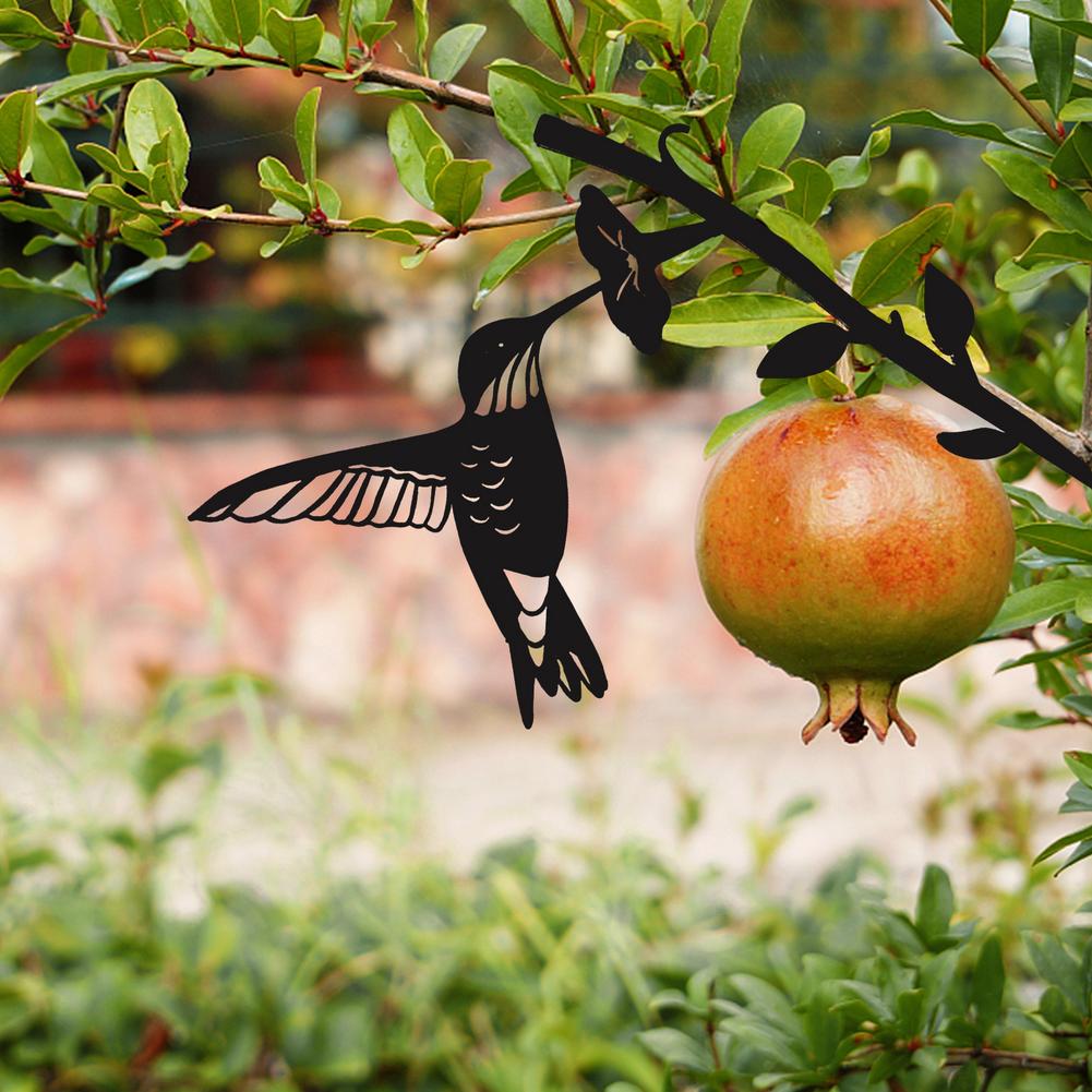 Vogel Silhouet Kunst - FeatherGarden - Metalen Ontwerp - Haal de Natuur in je Tuin