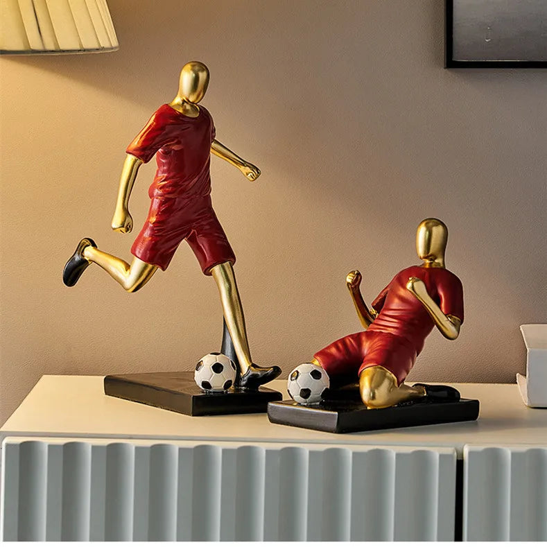 Voetbalfiguren - GoldKick - Dynamisch Ontwerp - Moderne Elegantie