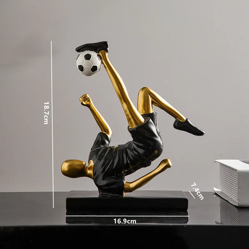 Voetbalfiguren - GoldKick - Dynamisch Ontwerp - Moderne Elegantie