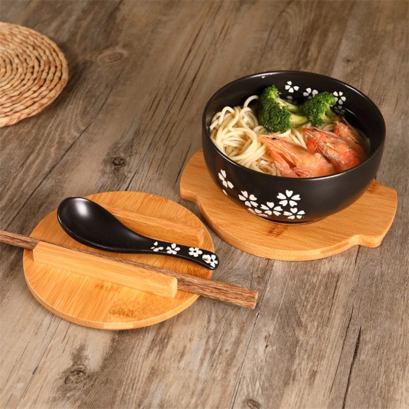 Ramenset - ZenBowl - Authentiek Japans Ontwerp - Perfect voor Slurpen & Grip