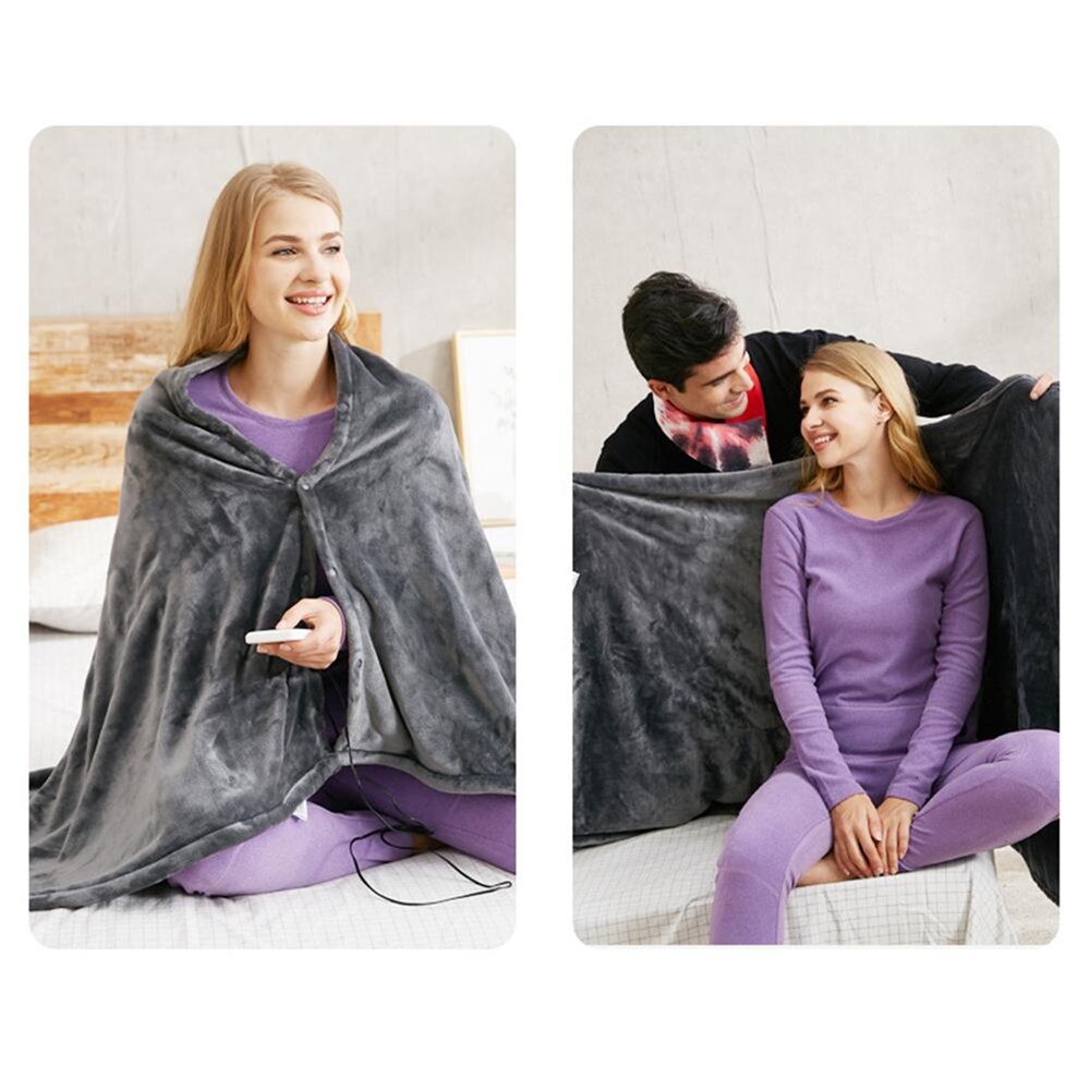 Elektrische Deken - HeatWrap - Fleece - Ingebouwde Verwarming