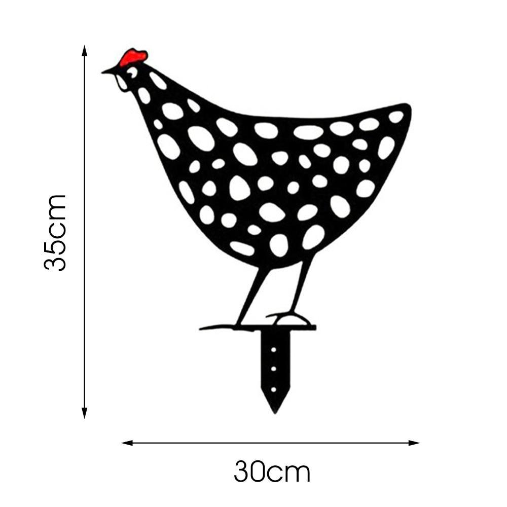 Tuindecoratie - ChickHaven - Minimalistisch Kippenontwerp - Gezellige Buitencharme