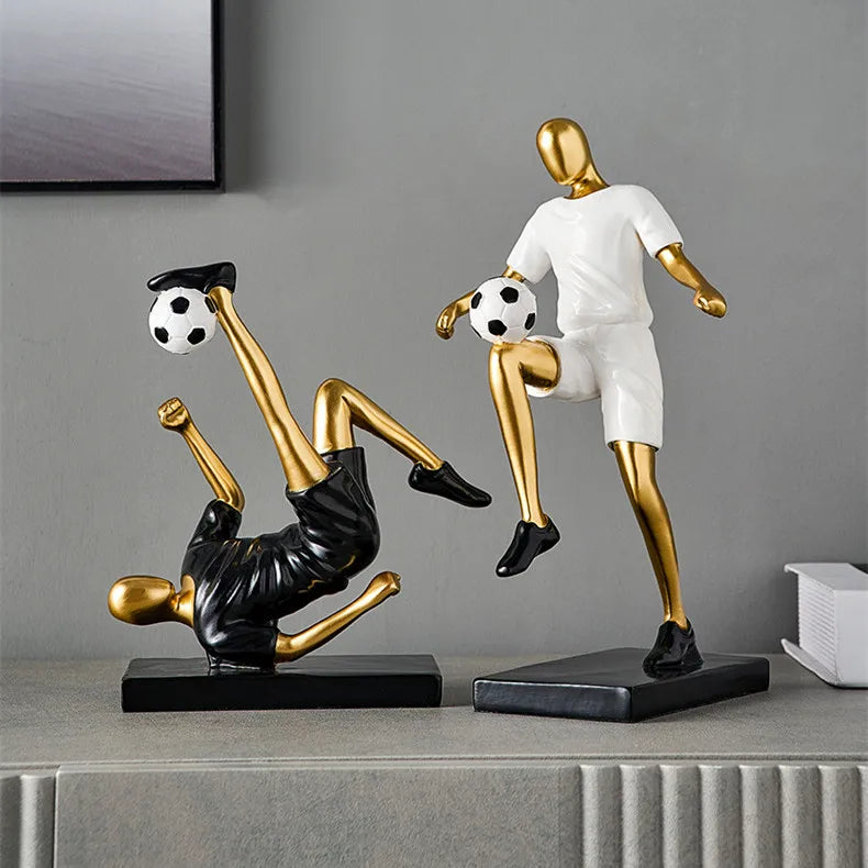 Voetbalfiguren - GoldKick - Dynamisch Ontwerp - Moderne Elegantie