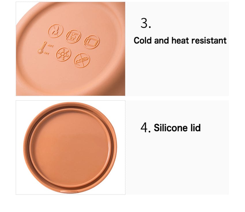 Voedselopslag - ModernRound - Siliconen Ontwerp - BPA-vrij & Magnetronbestendig