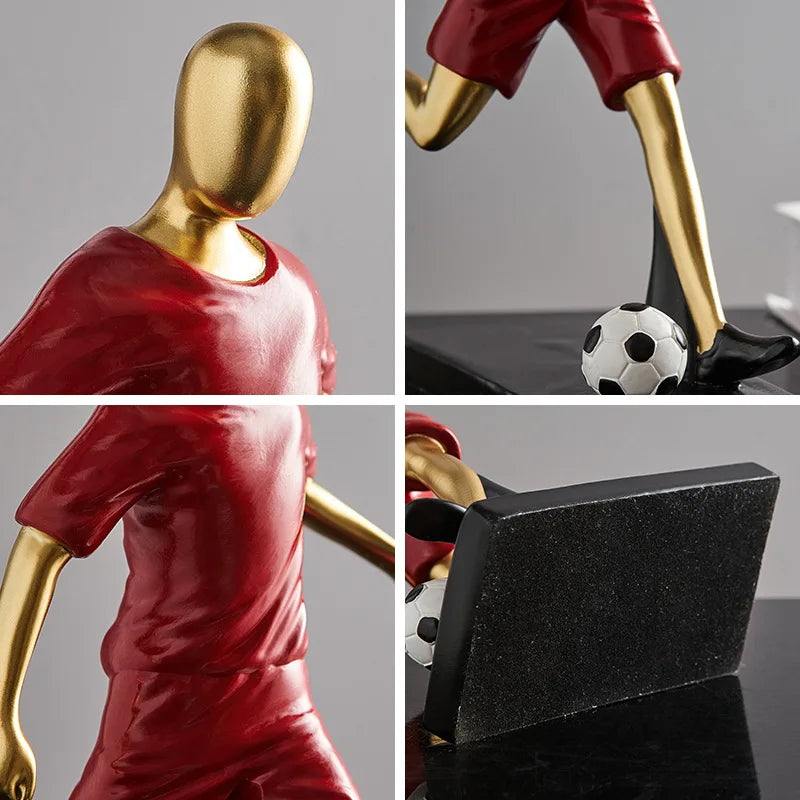 Voetbalfiguren - GoldKick - Dynamisch Ontwerp - Moderne Elegantie