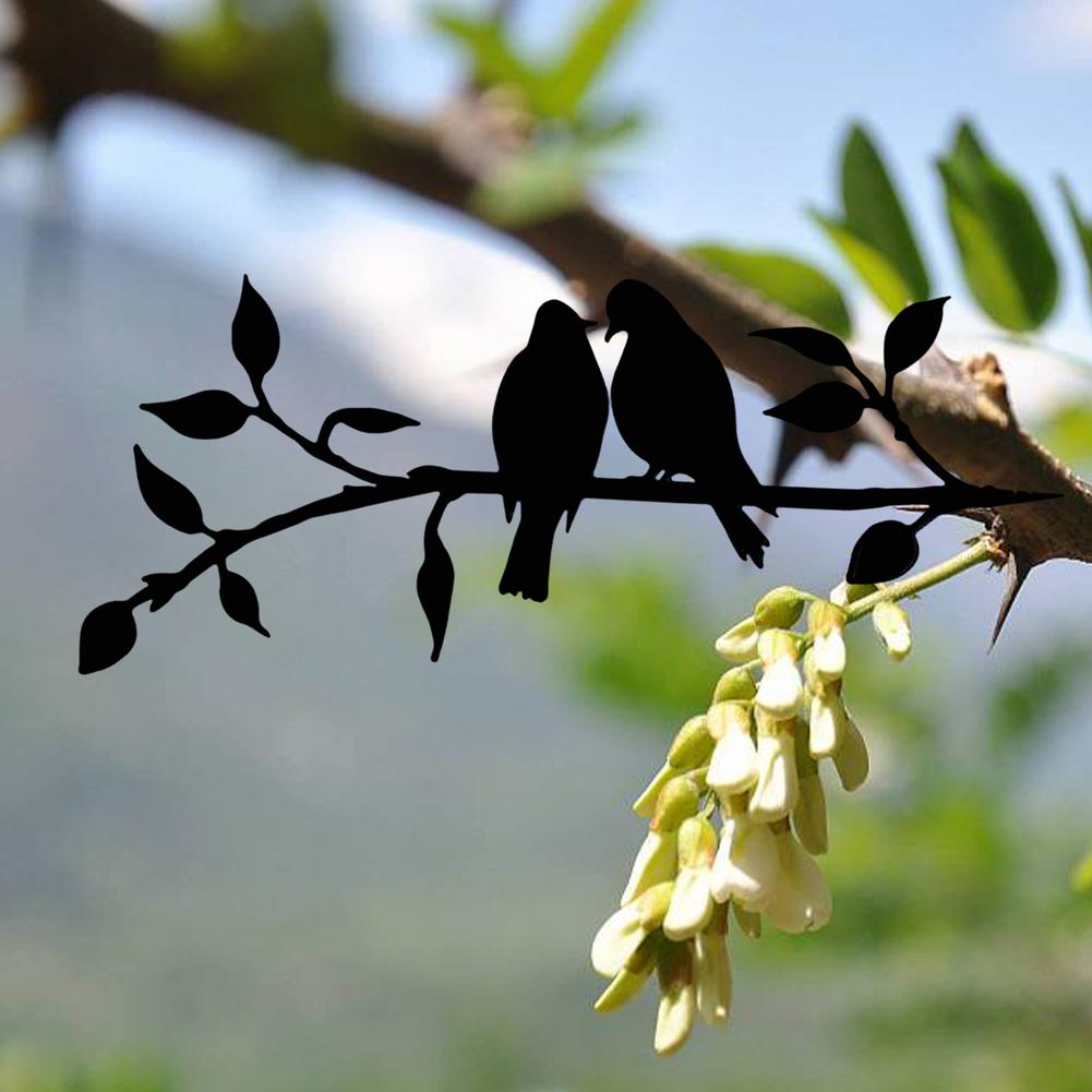 Vogel Silhouet Kunst - FeatherGarden - Metalen Ontwerp - Haal de Natuur in je Tuin