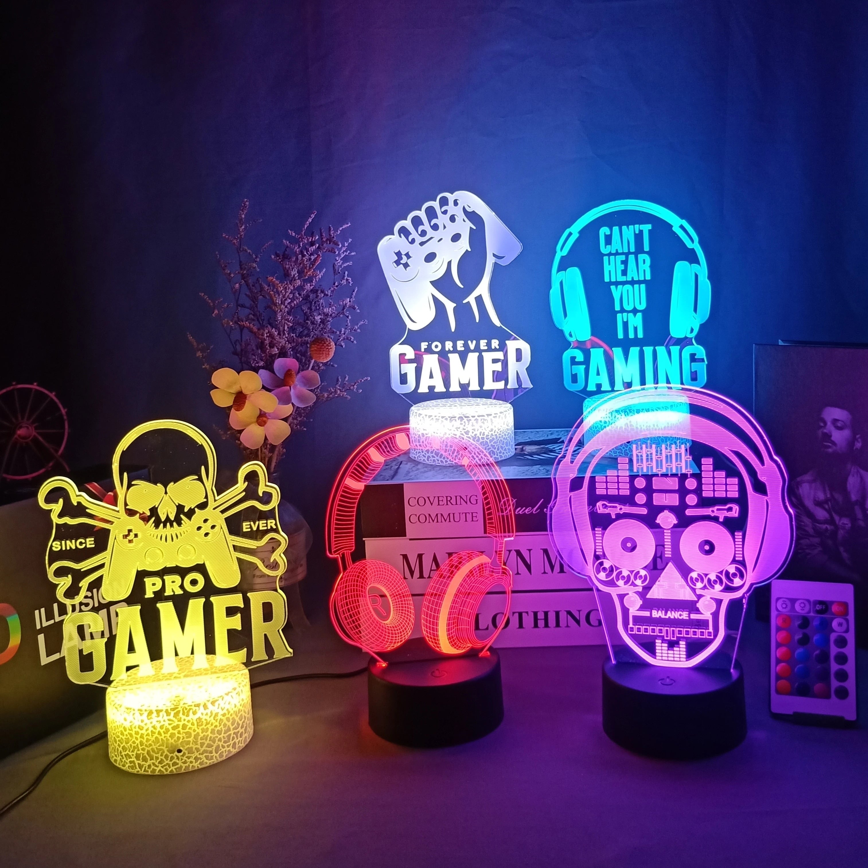 Nachtlampje - AuraGlow - Magisch Gaming - 16-Kleuren LED