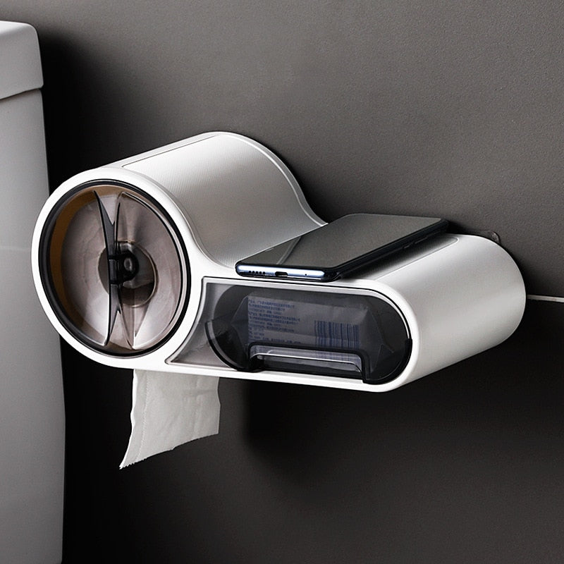 Toiletrolhouder - LuxeHold - Multifunctioneel & Elegant - Perfect voor Badkameropslag