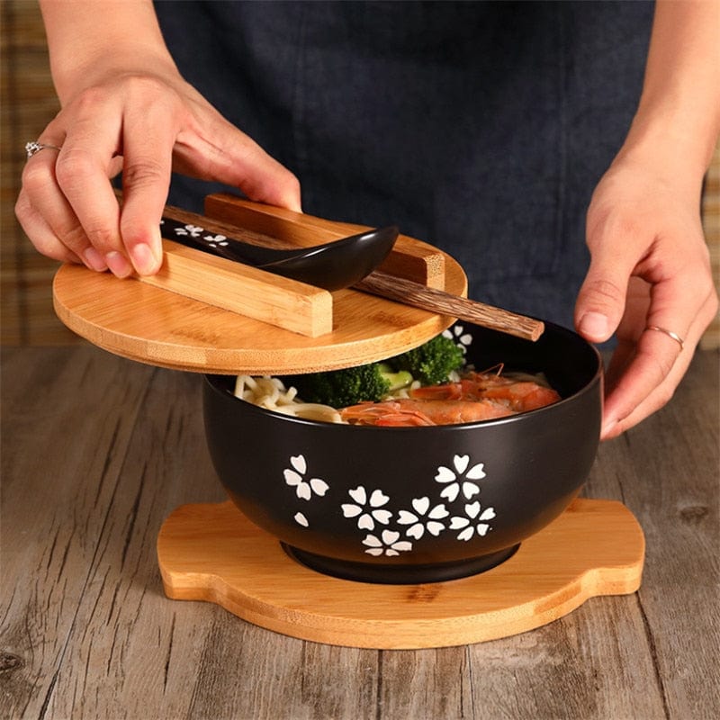 Ramenset - ZenBowl - Authentiek Japans Ontwerp - Perfect voor Slurpen & Grip