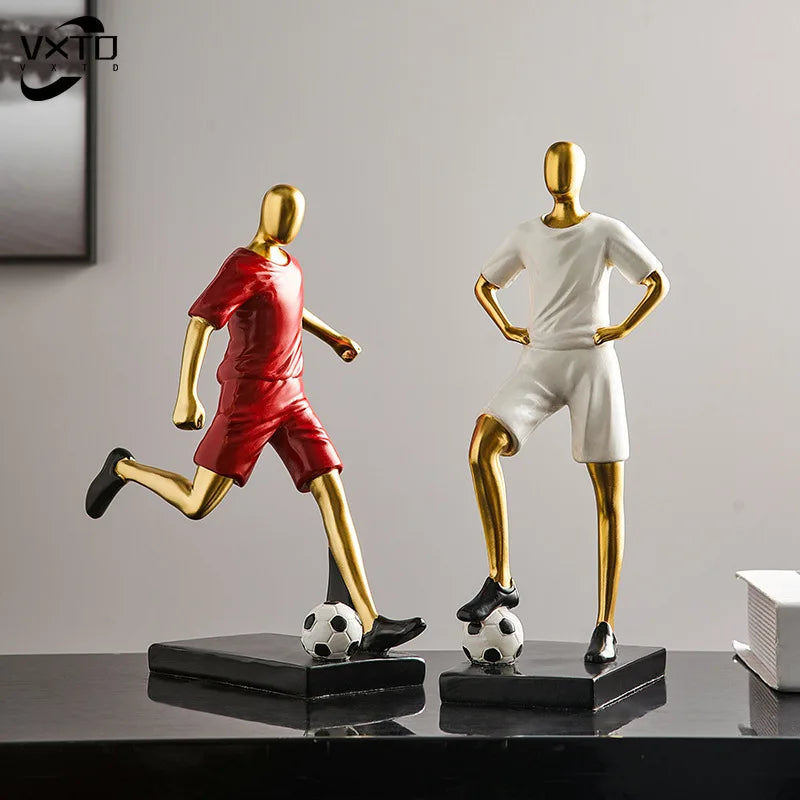 Voetbalfiguren - GoldKick - Dynamisch Ontwerp - Moderne Elegantie