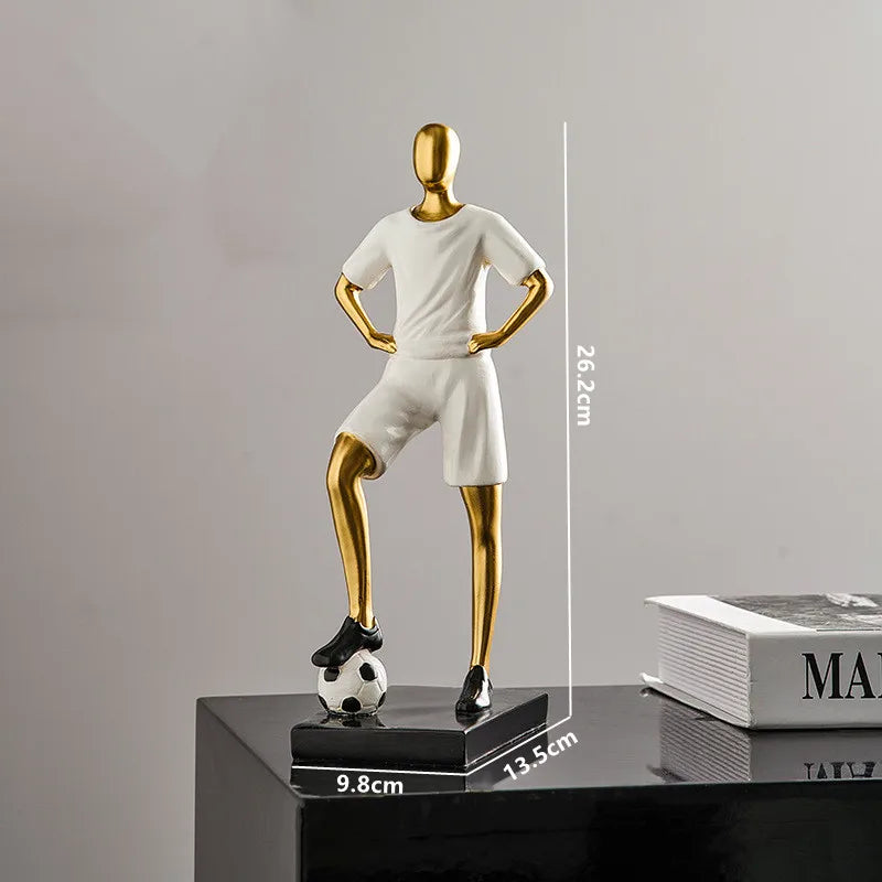 Voetbalfiguren - GoldKick - Dynamisch Ontwerp - Moderne Elegantie