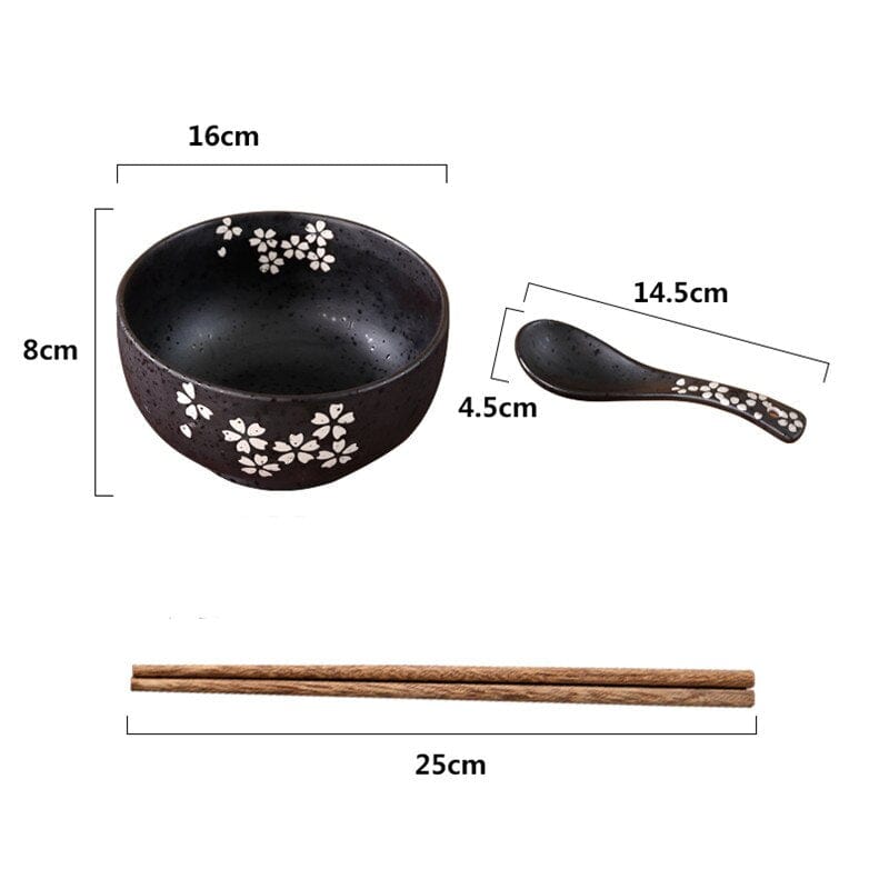 Ramenset - ZenBowl - Authentiek Japans Ontwerp - Perfect voor Slurpen & Grip