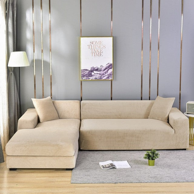 Sofa Cover - Fluweel - Elastische Pasvorm - Luxe Comfort